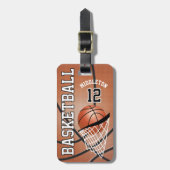 Sport Basketball 🏀 | DIY Text Gepäckanhänger (Vorderseite vertikal)