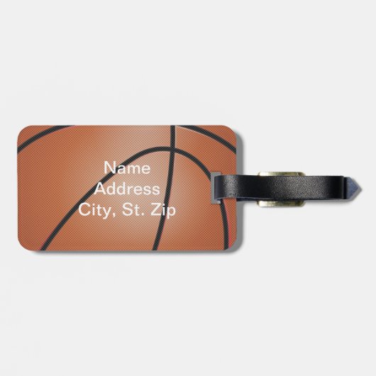 Sport Basketball 🏀 | DIY Text Gepäckanhänger (Rückseite horizontal)