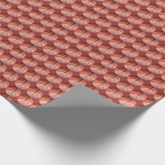 Sport-Basketball Geschenkpapier (Ecke)