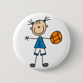 Sport-Basketball-Knopf Button (Vorderseite)