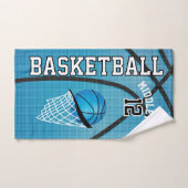 Sport 🏀 Basketball - Light Blue | DIY Text Badhandtuch Set (Handtuch)