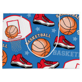 SPORT Basketball-Slam Dunk-Spaß-Athleten-Muster Große Geschenktüte (Rückseite)