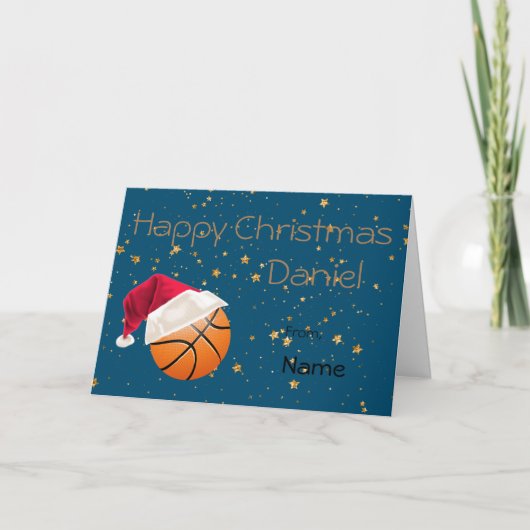 Sport Basketball Weihnachten Personalisiert (Vorderseite)