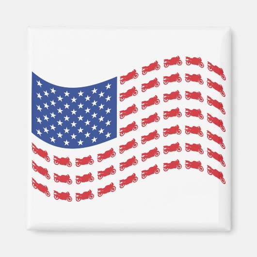 sPORT-bIKE-fLAG-wAVE Magnet (Vorne)