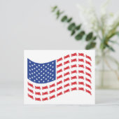sPORT-bIKE-fLAG-wAVE Postkarte (Stehend Vorderseite)