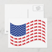 sPORT-bIKE-fLAG-wAVE Postkarte (Vorne/Hinten)