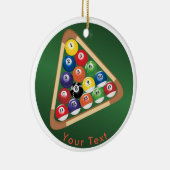 SPORT Billardkugeln Gestell u. Billardtisch Keramik Ornament (Rechts)