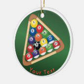 SPORT Billardkugeln Gestell u. Billardtisch Keramik Ornament (Links)