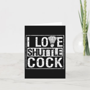 Sport Birdie Funny Badminton Players I Liebe Shutt Karte