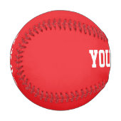 Sport Birthday gift idea custom name text red Baseball (Vorderseite Links)