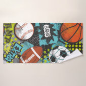 Sport Birthday Party I Sport Balls Badehandtuch (Badehandtuch)
