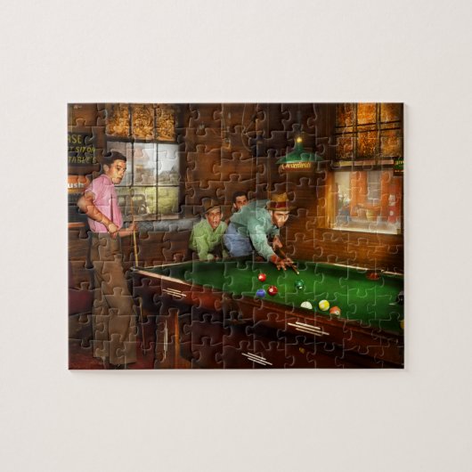 Sport - Bitte sitzen Sie nicht auf Billardtischen  Puzzle (Horizontal)