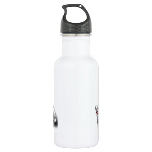 Sport-Bowling Edelstahlflasche (Rückseite)