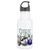 Sport-Bowling Edelstahlflasche (Vorderseite)