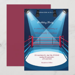 Sport-Box-Geburtstagseinladung Einladung