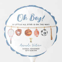 Sport Boy Ball All Star Themed Party Baby Shower