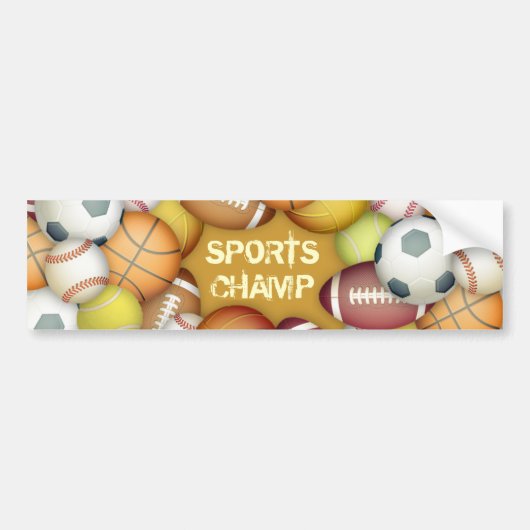 Sport-Champion Autoaufkleber (Vorne)