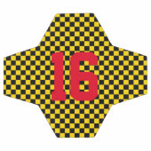 Sport Checkerboard Team Player NUMMER Ziel Fußball (Flach)