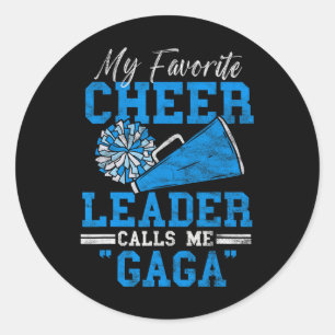 Sport Cheer Dad Cheerleading Geschenke Für Männer Runder Aufkleber