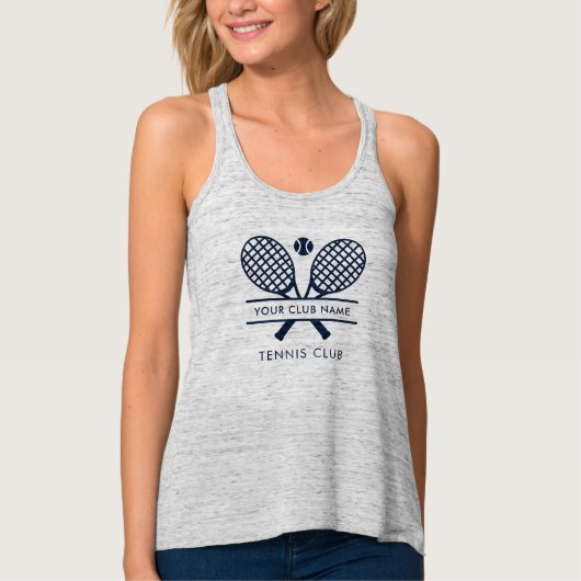 Sport Club Tennisteam Name Farbe Tank Top (Vorderseite)
