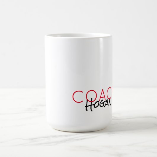 Sport COACH NAME Team Farben Moderne Dankbarkeit G Kaffeetasse (Mittel)