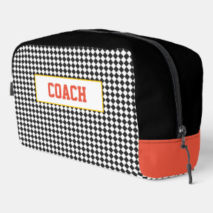 Sport COACH Team Spirit Colors Checkerboard Spaß Waschbeutel