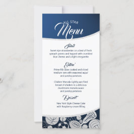 Sport Combo All Star Menü Blue Save The Date