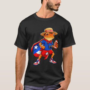 Sport Coqui-Frosch Puerto Rico-Flagge rican Fußbal T-Shirt