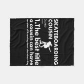 Sport Cousin Definition Skateboarding Fleecedecke (Vorderseite (Horizontal))