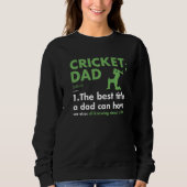 Sport Dad Definition Cricket Premium Sweatshirt (Vorderseite)