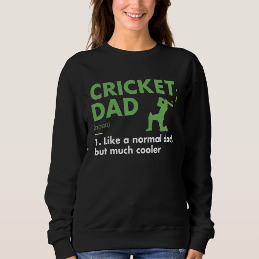 Sport Dad Definition Cricket Sweatshirt (Vorderseite)
