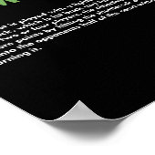 Sport Definition Badminton Poster (Ecke)