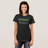 Sport Definition Cricket 1 T-Shirt (Vorne ganz)