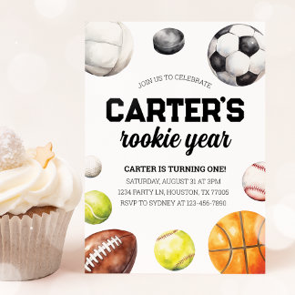 Sport Einladung zum 1. Geburtstag
