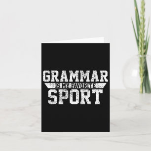Sport English Teacher Gym Geschenk Karte