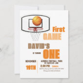 Sport Erster Game Boy 1. Geburtstag Einladung (Vorderseite)