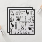 Sport Extravaganza 1 Karte (Vorderseite/Rückseite Beispiel)