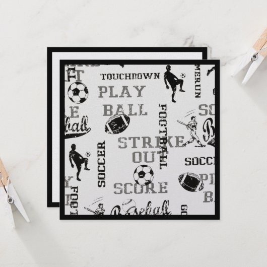 Sport Extravaganza 1 Karte (Vorderseite/Rückseite Beispiel)