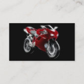 Sport-Fahrrad, das Motorrad läuft Visitenkarte (Rückseite)