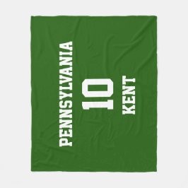 Sport Fan Ihre eigenen Lincoln Green Fleecedecke