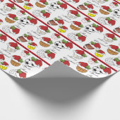 Sport Fans Weihnachten | DIY Text Geschenkpapier (Ecke)