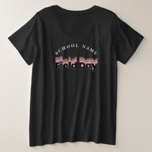 Sport Feldtag Rot-grüne gelbe Farbe Team Große Größe T-Shirt