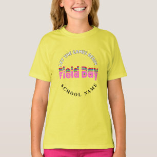 Sport Feldtag Rot-grüne gelbe Farbe Team T-Shirt