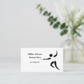 Sport Fencing Fencer Visitenkarte (Stehend Vorderseite)