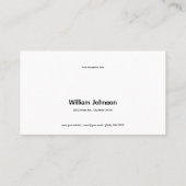 Sport Fencing Fencer Visitenkarte (Rückseite)