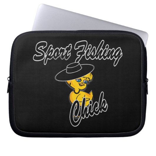 Sport Fischen Laptopschutzhülle (Vorderseite)
