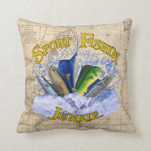 Sport Fishin Junkie-Kissen Kissen
