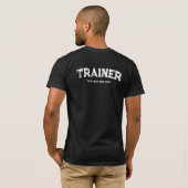 Sport Fitness Coach Personal Trainer Mens Modern T-Shirt (Schwarz voll)