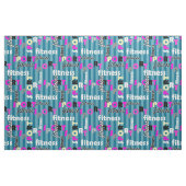 Sport, Fitness, hell, Textmuster, Text Stoff (Fat Quarter (45,7 x 55,9 cm))