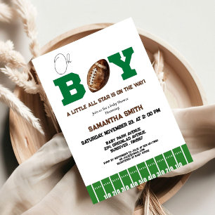 Sport Football Boy Baby Dusche Party Einladung